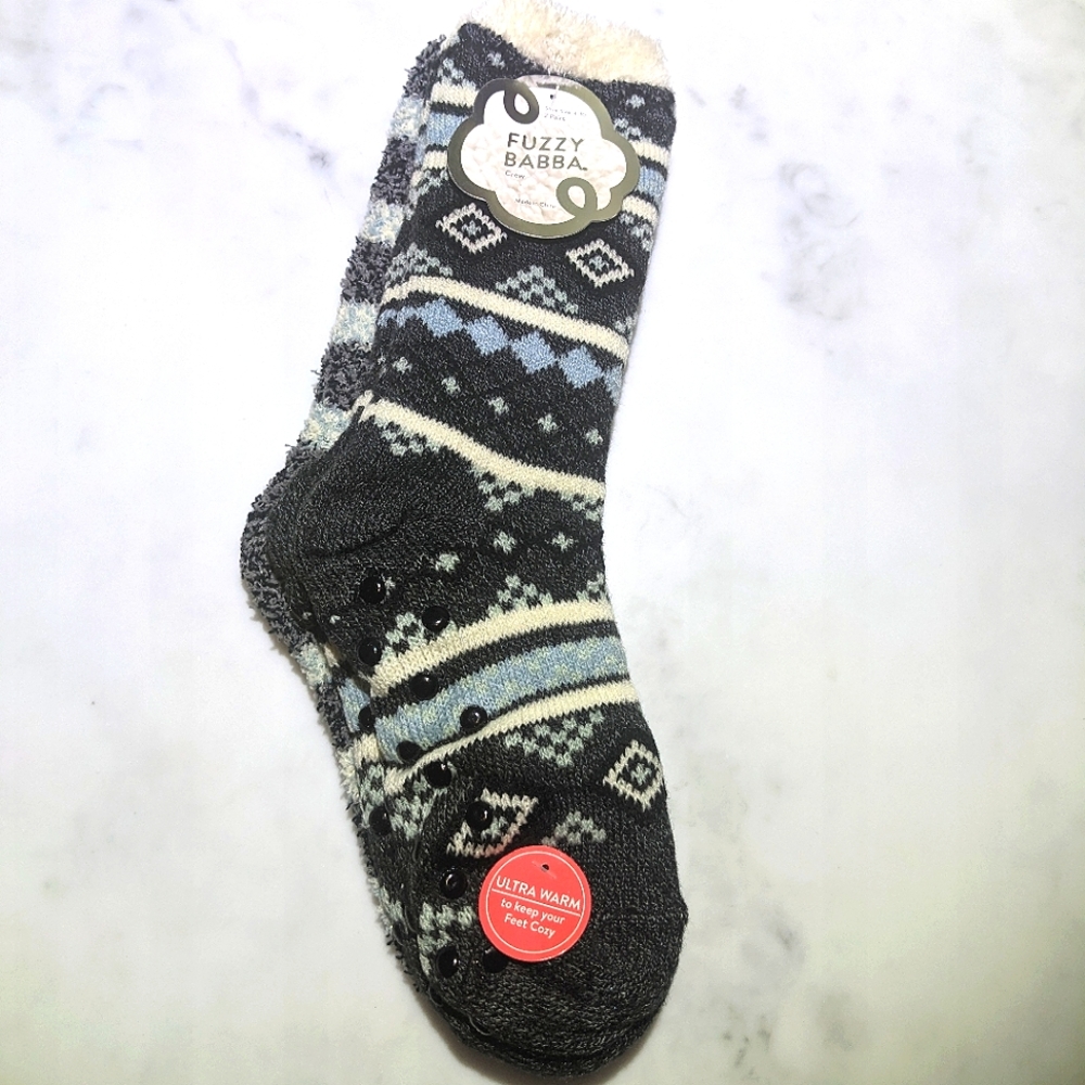 Fuzzy Babba Socks / 2 Pairs Comfy Socks